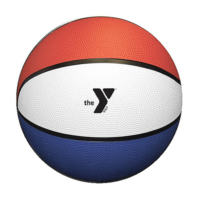 YMCA branded basketball