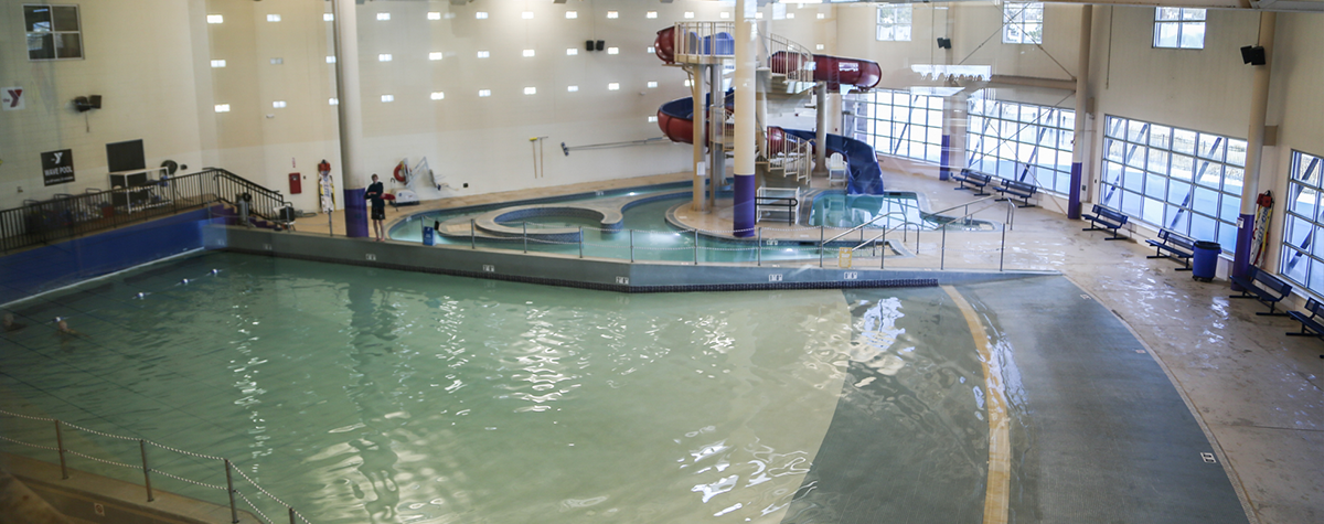 The inside pool at Cottonwood Creek YMCA